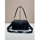 Replica Borsa a tracolla Prada da uomo nylon/saffiano nera Fallate Online