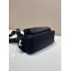 Replica Borsa a tracolla da uomo Prada nylon/saffiano 2VH192 Nero Fallate Online