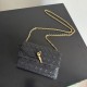 Replica Borsa a tracolla Andiamo di Bottega Veneta su catena Nero Fallate Online