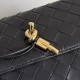 Replica Borsa a tracolla Andiamo di Bottega Veneta su catena Nero Fallate Online