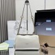 Replica Borsa a tracolla Prada Tumulte piccola 1BD395 Bianco Fallate Online