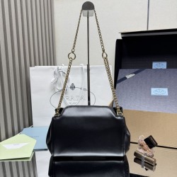 Replica Borsa a tracolla Prada Tumulte piccola 1BD395 nera Fallate Online