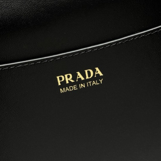 Replica Borsa a tracolla Prada Tumulte piccola 1BD395 nera Fallate Online