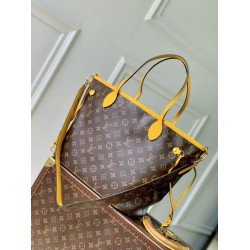Replica Borsa a tracolla LV Monogram Inside Out Neverfull MM M12708 Giallo Fallate Online
