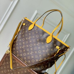 Replica Borsa a tracolla LV Monogram Inside Out Neverfull MM M12708 Giallo Fallate Online