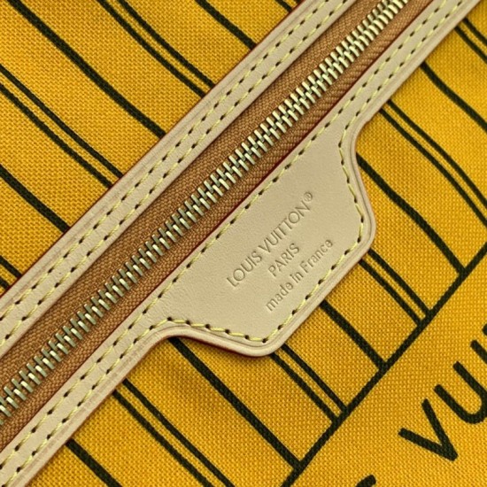 Replica Borsa a tracolla LV Monogram Inside Out Neverfull MM M12708 Giallo Fallate Online