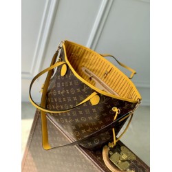 Replica Borsa a tracolla LV Monogram Inside Out Neverfull MM M12708 Giallo Fallate Online