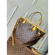 Replica Borsa a tracolla LV Monogram Inside Out Neverfull MM M12708 Giallo Fallate Online