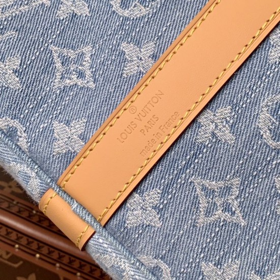 Replica Borsa Louis Vuitton Keepall Bandoulière 45 M25334 Blu cielo Fallate Online