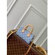 Replica Borsa Louis Vuitton Nano Speedy Denim M11212 blu Fallate Online