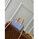 Replica Borsa Louis Vuitton Nano Speedy Denim M11212 blu Fallate Online