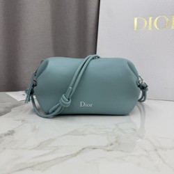 Replica Pochette Dior Bow blu tormalina False Online
