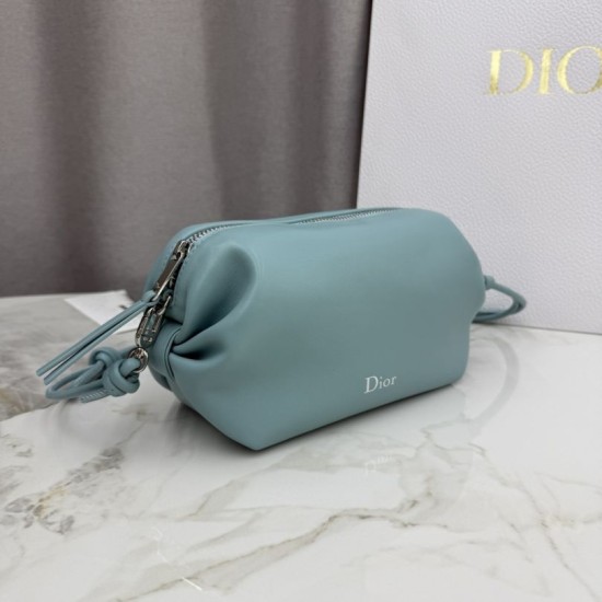 Replica Pochette Dior Bow blu tormalina False Online