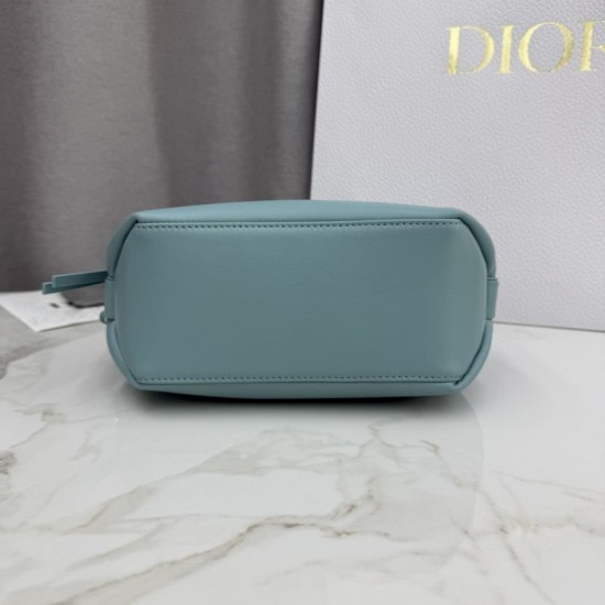Replica Pochette Dior Bow blu tormalina False Online