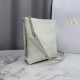 Replica Borsa Dior Trianon con catena agnello piatta Macrocannage Bianco False Online