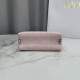 Replica Borsa Dior Trianon con catena agnello piatta Macrocannage Rosa False Online