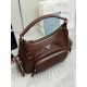Replica Borsa a tracolla media Prada lavata 1BC276 Marrone False Online