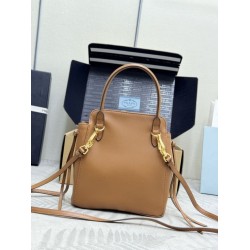 Replica Borse tote mini Prada Carry 1BA496 Marrone False Online