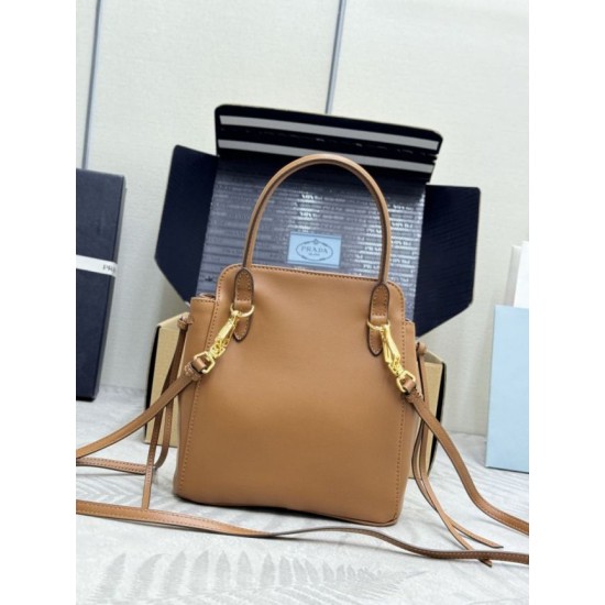 Replica Borse tote mini Prada Carry 1BA496 Marrone False Online
