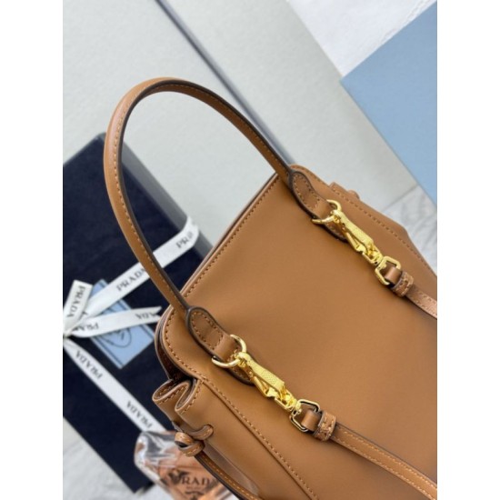 Replica Borse tote mini Prada Carry 1BA496 Marrone False Online