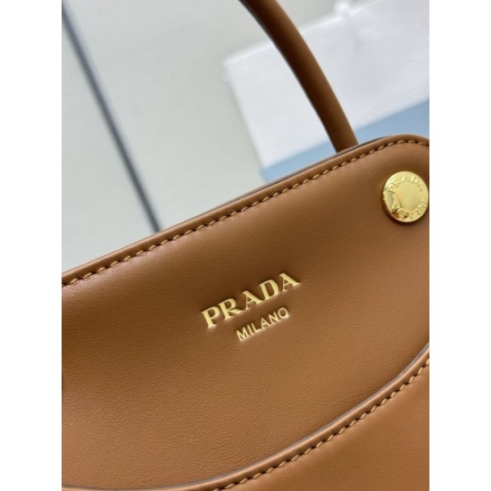 Replica Borse tote mini Prada Carry 1BA496 Marrone False Online