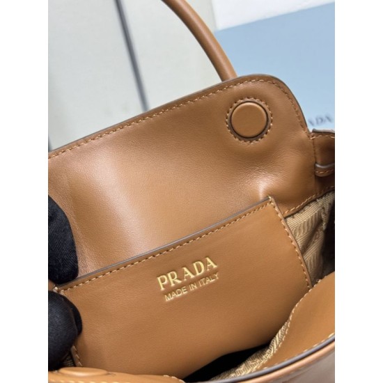 Replica Borse tote mini Prada Carry 1BA496 Marrone False Online