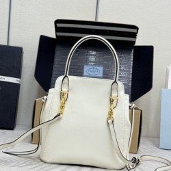 Replica Borse tote mini Prada Carry 1BA496 Bianca False Online