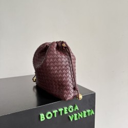 Replica Borse con coulisse Bottega Veneta Intrecciato Borgogna False Online