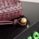 Replica Borse con coulisse Bottega Veneta Intrecciato Borgogna False Online