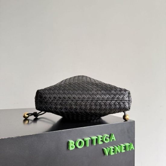 Replica Borse con coulisse Bottega Veneta Intrecciato Nera False Online