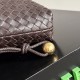 Replica Borse con coulisse Bottega Veneta Intrecciato Caffè False Online