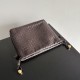 Replica Borse con coulisse Bottega Veneta Intrecciato Caffè False Online
