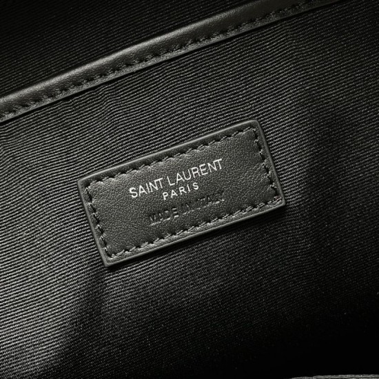 Replica Zaino YSL Saint Laurent City in pelle opaca nera False Online
