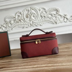 Replica Marsupio Loro Piana Extra Pocket L19 con maniglia superiore Borgogna False Online