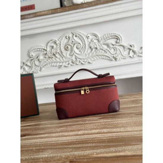 Replica Marsupio Loro Piana Extra Pocket L19 con maniglia superiore Borgogna False Online