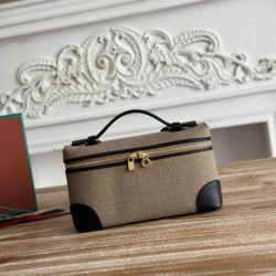 Replica Marsupio Loro Piana Extra Pocket L19 con maniglia superiore Nero False Online