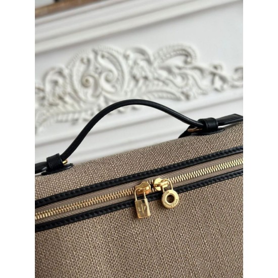 Replica Marsupio Loro Piana Extra Pocket L19 con maniglia superiore Nero False Online