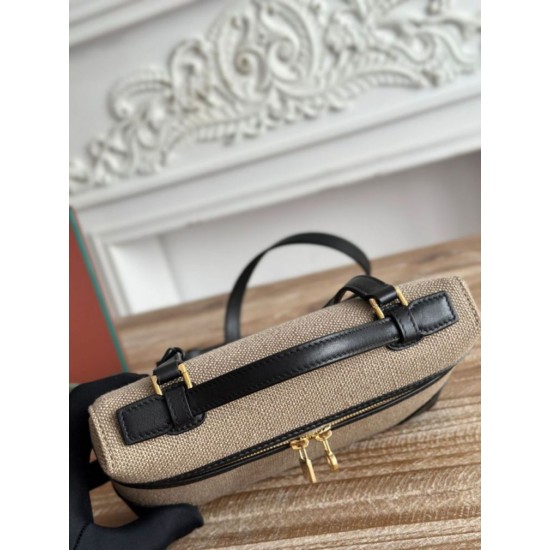 Replica Marsupio Loro Piana Extra Pocket L19 con maniglia superiore Nero False Online
