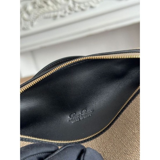 Replica Marsupio Loro Piana Extra Pocket L19 con maniglia superiore Nero False Online
