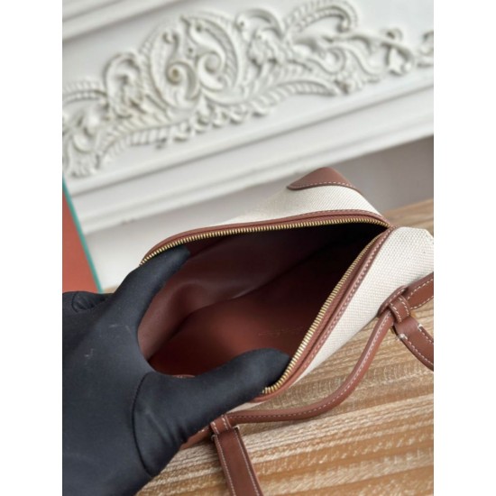 Replica Marsupio Loro Piana Extra Pocket L19 con maniglia superiore Marrone False Online