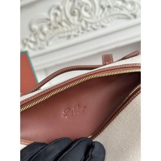 Replica Marsupio Loro Piana Extra Pocket L19 con maniglia superiore Marrone False Online