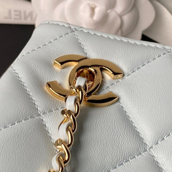 Replica Borsa shopping piccola Chanel 26S AS6248 blu imitazione Outlet Replica Borsa shopping piccola Chanel 26S AS6248 blu False Online