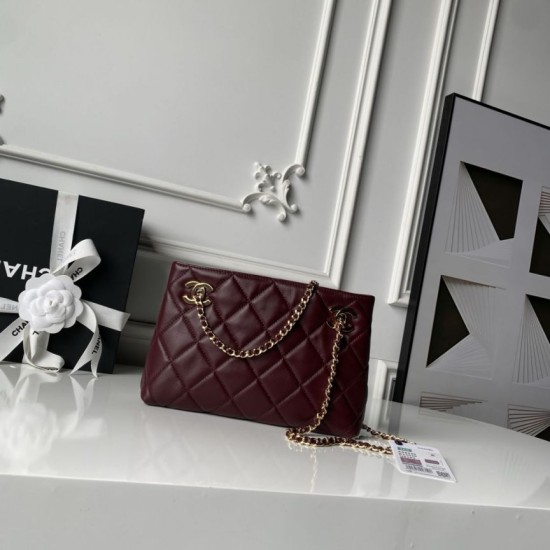 Replica Borsa shopping piccola Chanel 26S AS6248 Borgogna False Online