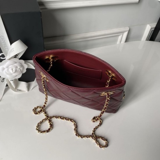 Replica Borsa shopping piccola Chanel 26S AS6248 Borgogna False Online