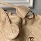 Replica Borsa a secchiello trapuntata Chanel 25 con coulisse AP5317 Albicocca False Online