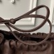 Replica Borsa a secchiello trapuntata Chanel 25 con coulisse AP5317 Caffè False Online