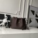 Replica Borsa a secchiello trapuntata Chanel 25 con coulisse AP5317 Caffè False Online