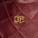 Replica Borsa a secchiello trapuntata Chanel 25 con coulisse AP5317 Borgogna False Online