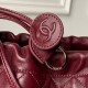 Replica Borsa a secchiello trapuntata Chanel 25 con coulisse AP5317 Borgogna False Online