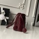 Replica Borsa a secchiello trapuntata Chanel 25 con coulisse AP5317 Borgogna False Online